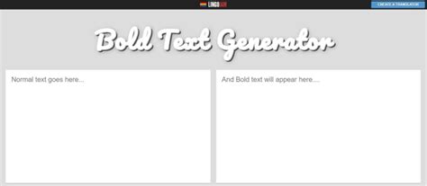 lingojam bold|Bold and Italic Text Generators .